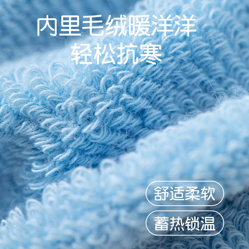 Newborn infants, toddlers, children and babies aged 0-1 year old, Class a cotton socks, thickened and warm in autumn and winter, mid-calf baby floor socks with loops Application Scenario