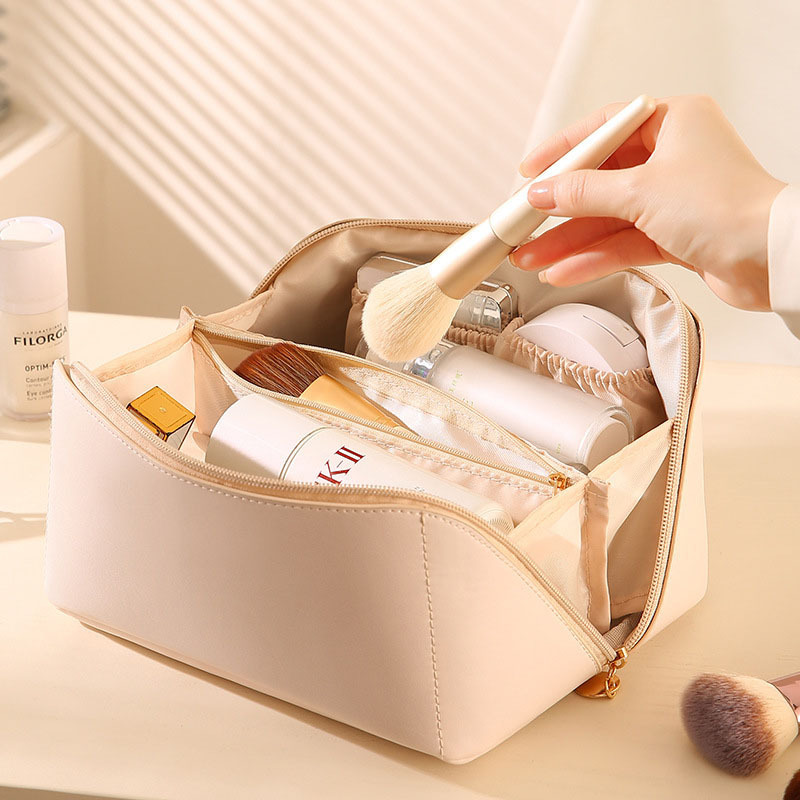 Popular multi-functional toiletries bag, ins storage bag, large capacity, waterproof, travel portable, high appearance level, simple makeup bag