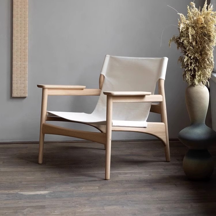 Star Factory wholesals Nordic single sofa chairs, saddle leather designer backrest chairs, home balcony leisure chairs, light luxury lounge chairs with high backrests Application Scenario