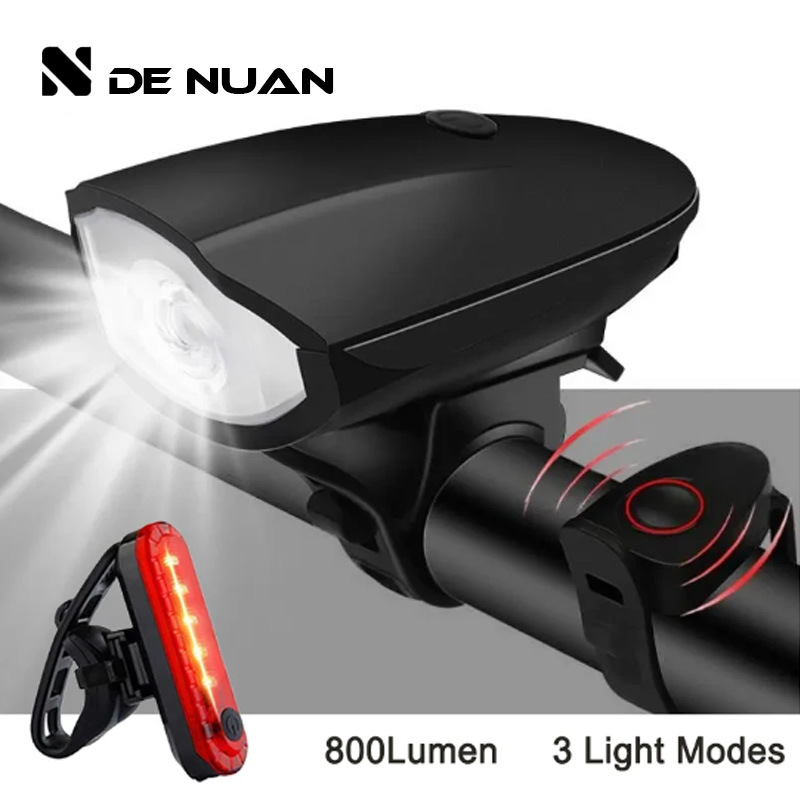 Bicycle horn light USB charging T6 front bell smart outdoor cycling equipment mountain bike horn front light Application Scenario