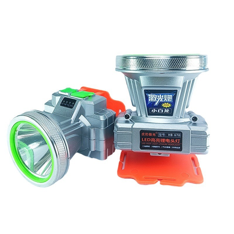 New cross-border e-commerce product: lithium battery charging, ultra-bright long-range outdoor head-mounted flashlight headlamp, strong light, long battery life Application Scenario