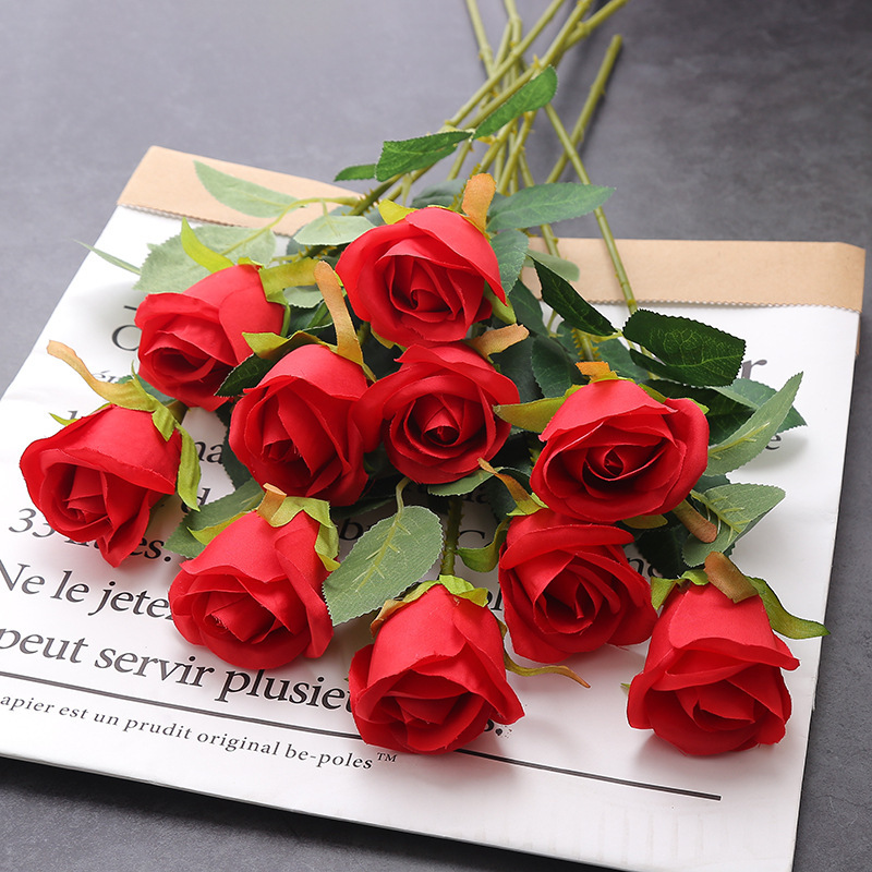 仿真花/要掃墓用的塑膠花/花头/假花/5朵假花产品图