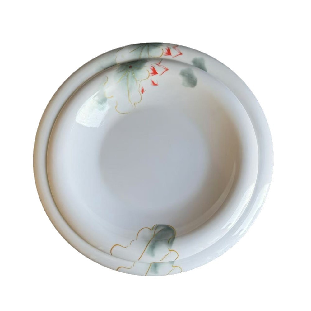盘子/餐具/餐具盘子/西餐盘/陶瓷对花饭盘8寸C级白底实物图