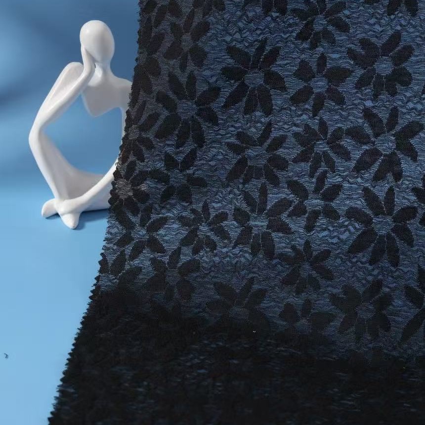 柯桥面料新品 针织提花弹力面料 春夏衬衫连衣裙T恤吊带衫布料产品图