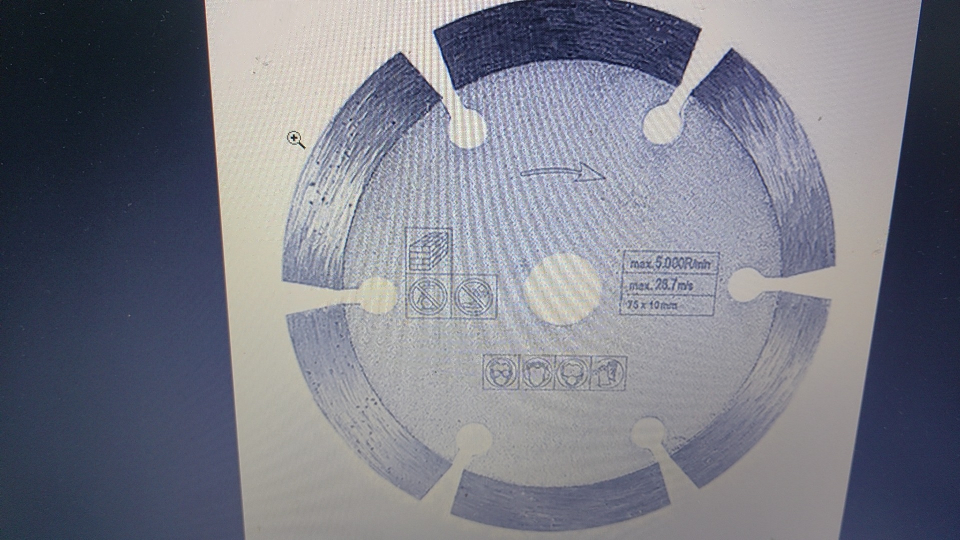 E24535 stone saw blade details Picture