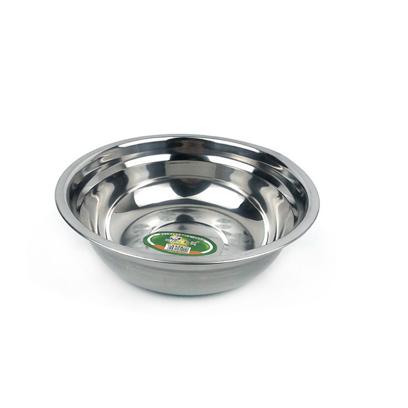 Hezhou soup bowl, thickened stainless steel bowl, multi-purpose bowl for canteens, round vegetable bowl, household spicy hot pot bowl, stainless steel bowl details Picture