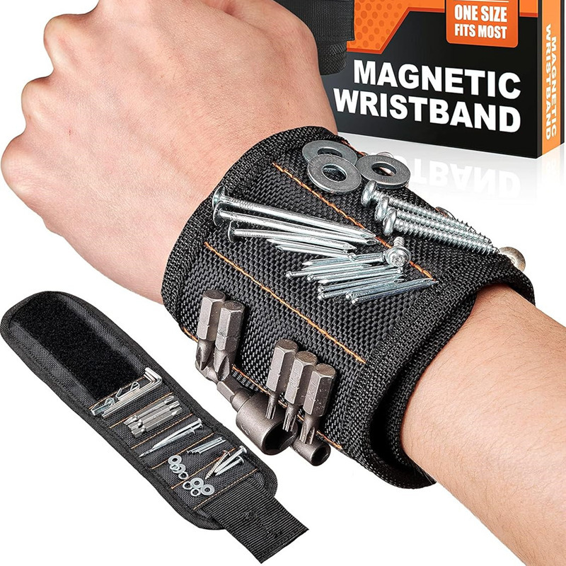 跨境亚马逊强力磁性腕带工具手腕带磁力螺丝刀钉子吸附多功能腕带
