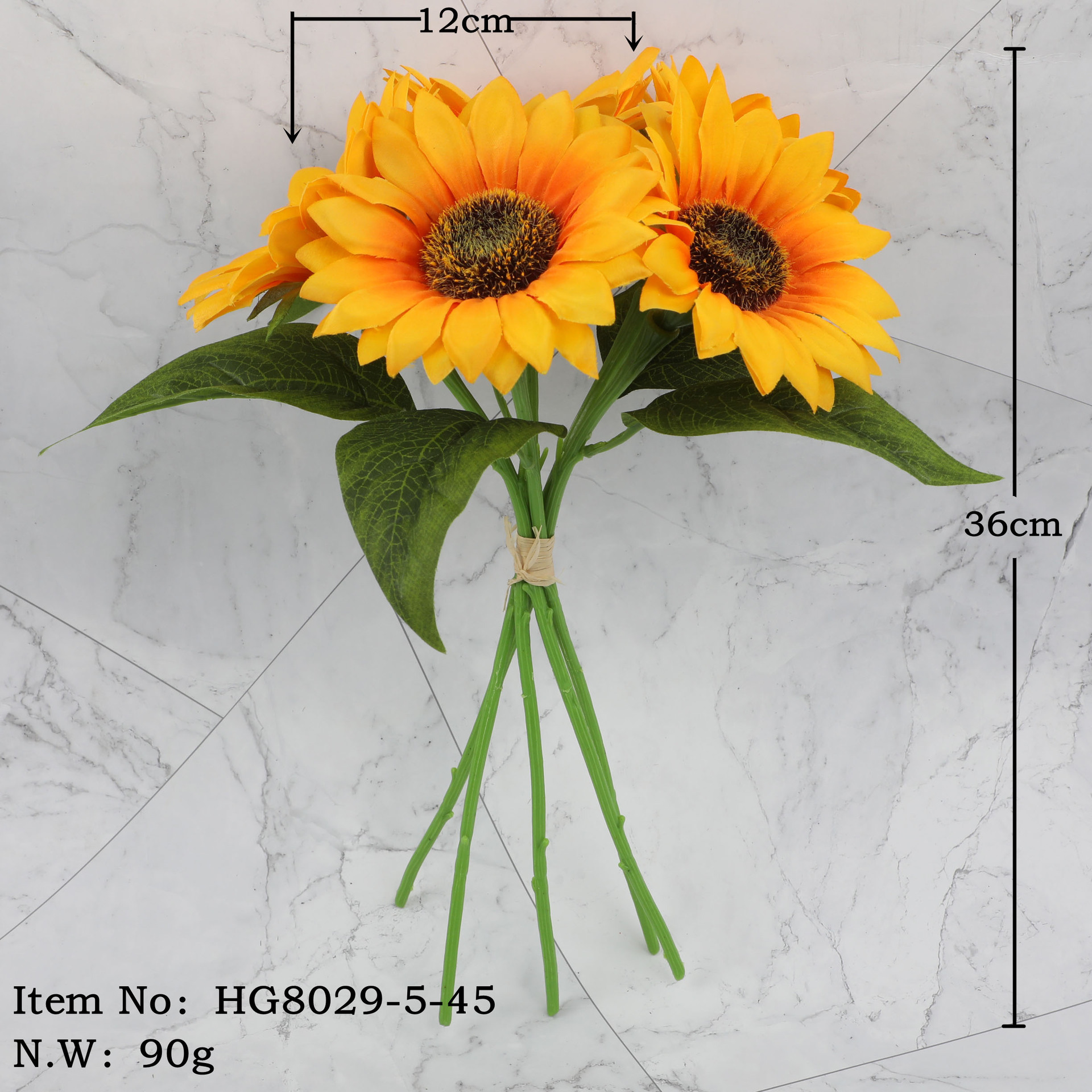 仿真花DIY发饰配件/假花/5朵塑膠花/仿真花/假花批发产品图