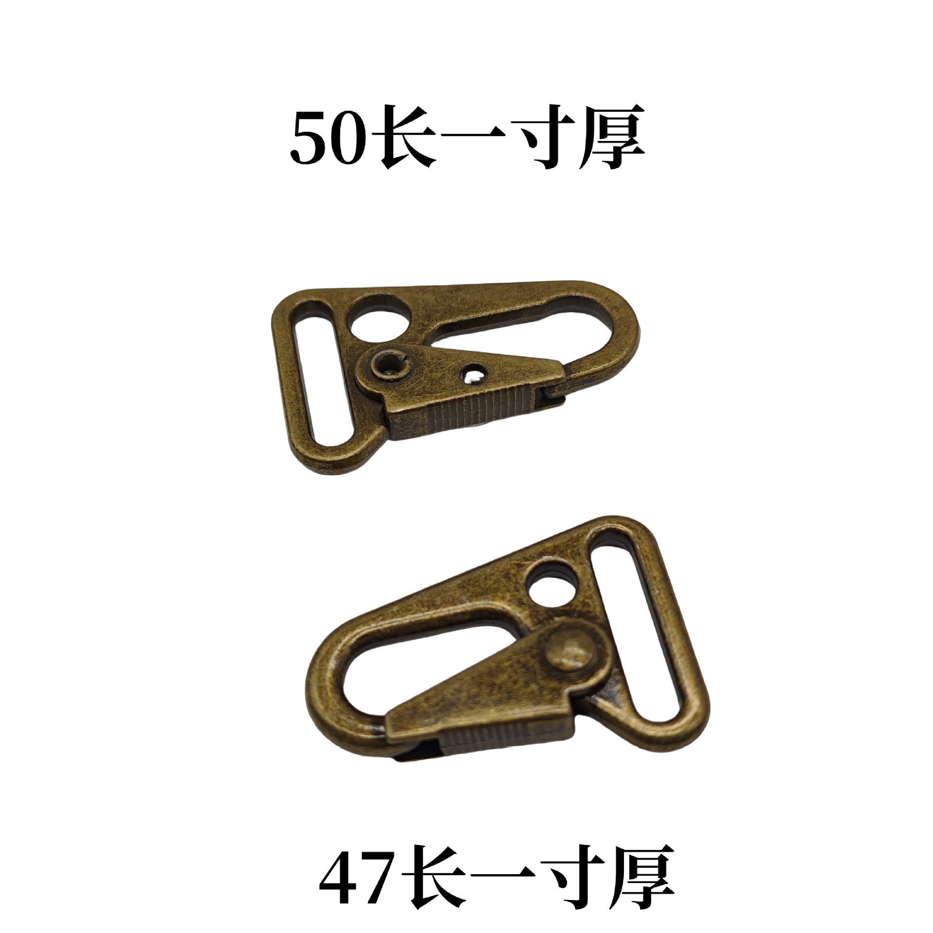 1-inch inner diameter 25mm bronze eagle-beak buckle outdoor backpack accessory, mountaineering knife buckle alloy key tactical hook details Picture