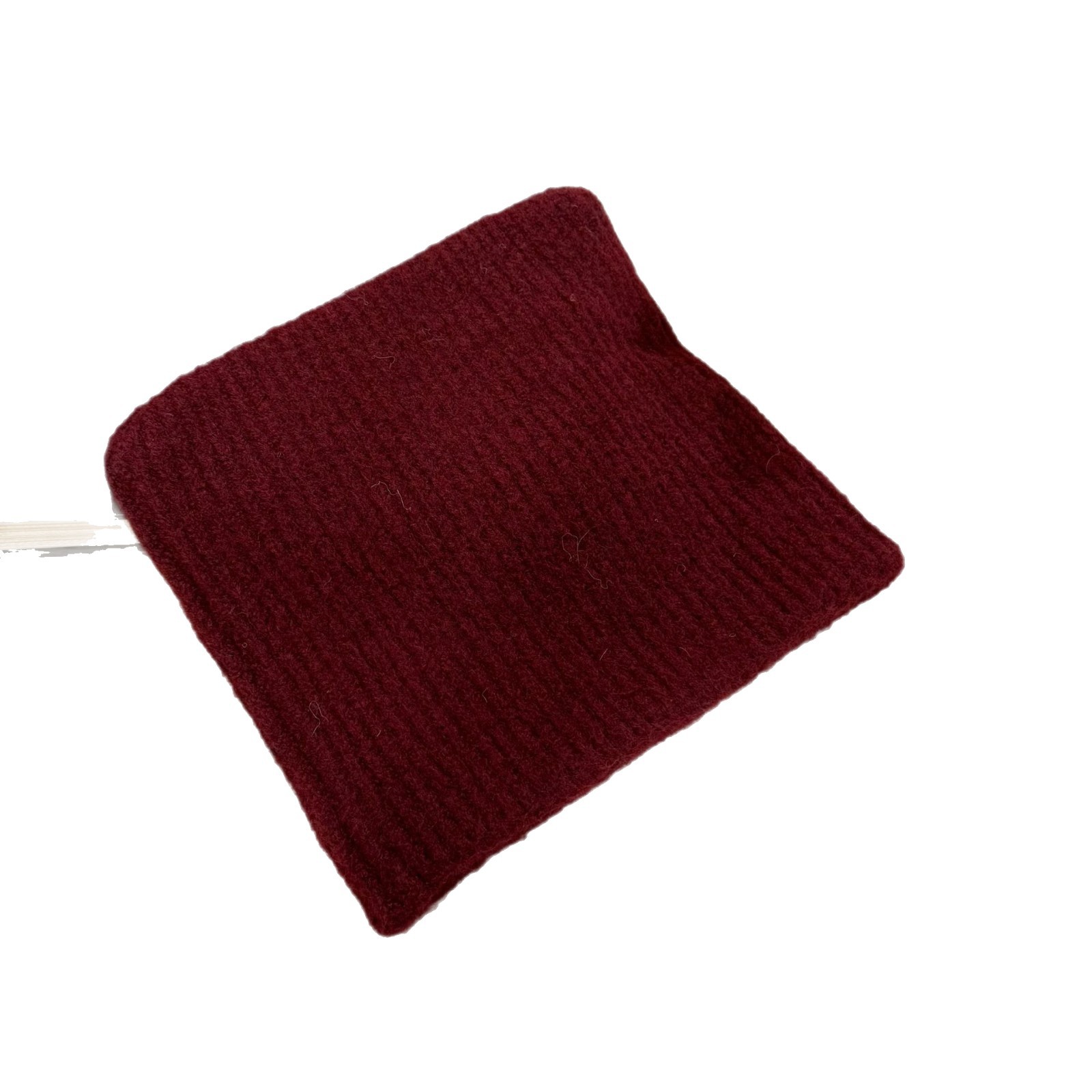 This is a versatile and face-enhancing autumn and winter knitted woolen cap with ear stripes for face protection, windproof and warmth in winter Item Picture