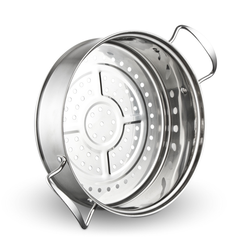 新款厨房用品韩式不锈钢蒸锅加厚复底三层蒸锅无涂层多用汤蒸锅产品图