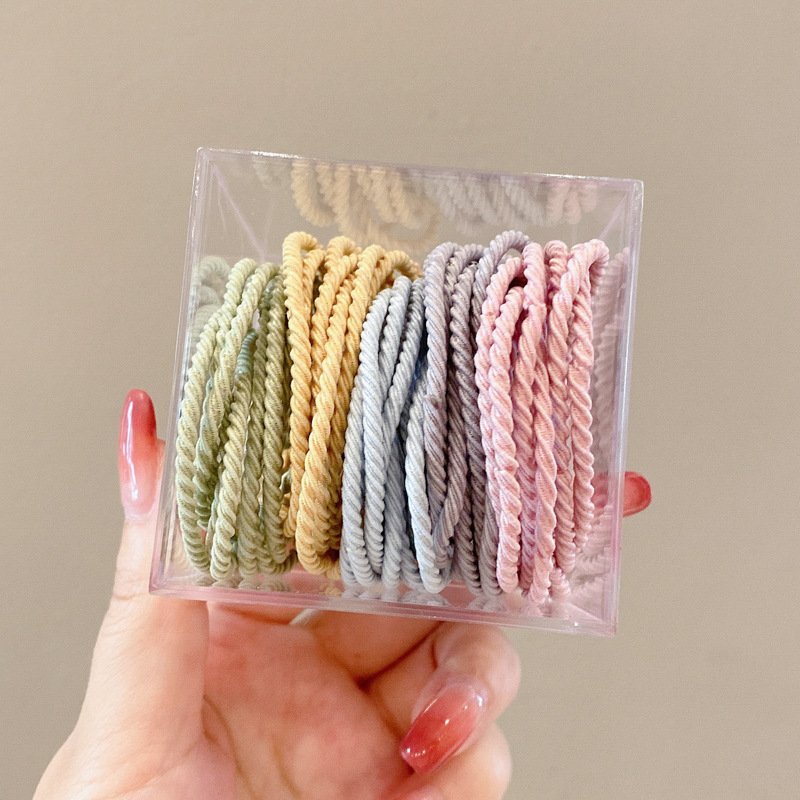 2023 New style leather band women's simple hair band, hair tie rubber band, high ponytail hair tie, hair band, leather band hair tie Application Scenario