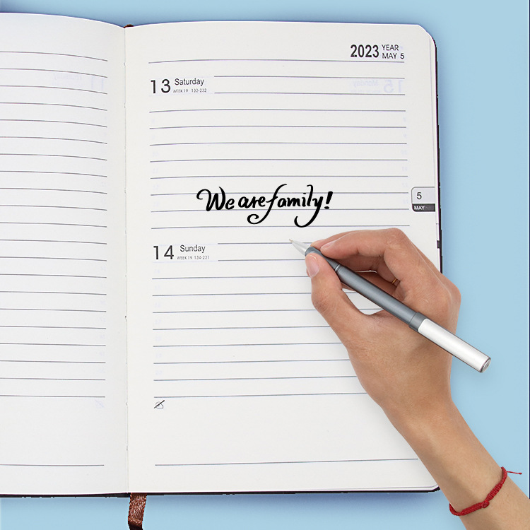 2023 Yalong Cross-border New Pattern Agenda A5 PU Cover Leather Notebook, Notepad Soft Leather Stationery Notes Item Picture