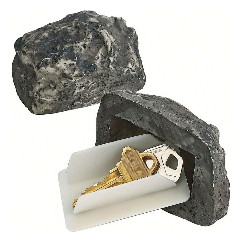 Amazon new Product Key Hider Outdoor Courtyard Hidden Key Box Simulation Small Stone Decoration at the doorstep