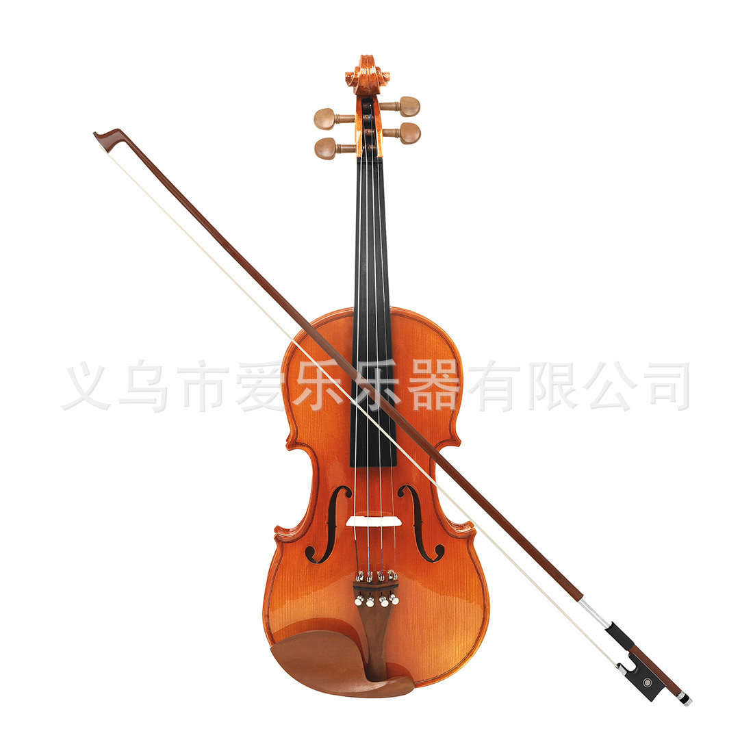 4/4 violin with maple top, natural tiger grain, jujube wood accessories, handcrafted violin for adult performance Specification image