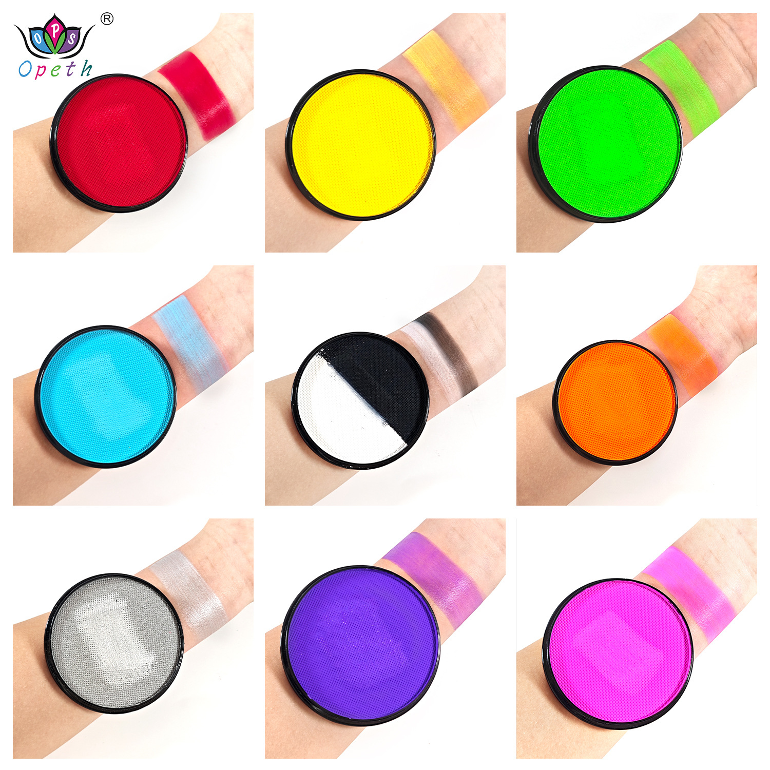 Wholesale of 30g single-color water-soluble facial painting fluorescent face color quick-drying matte paint Application Scenario