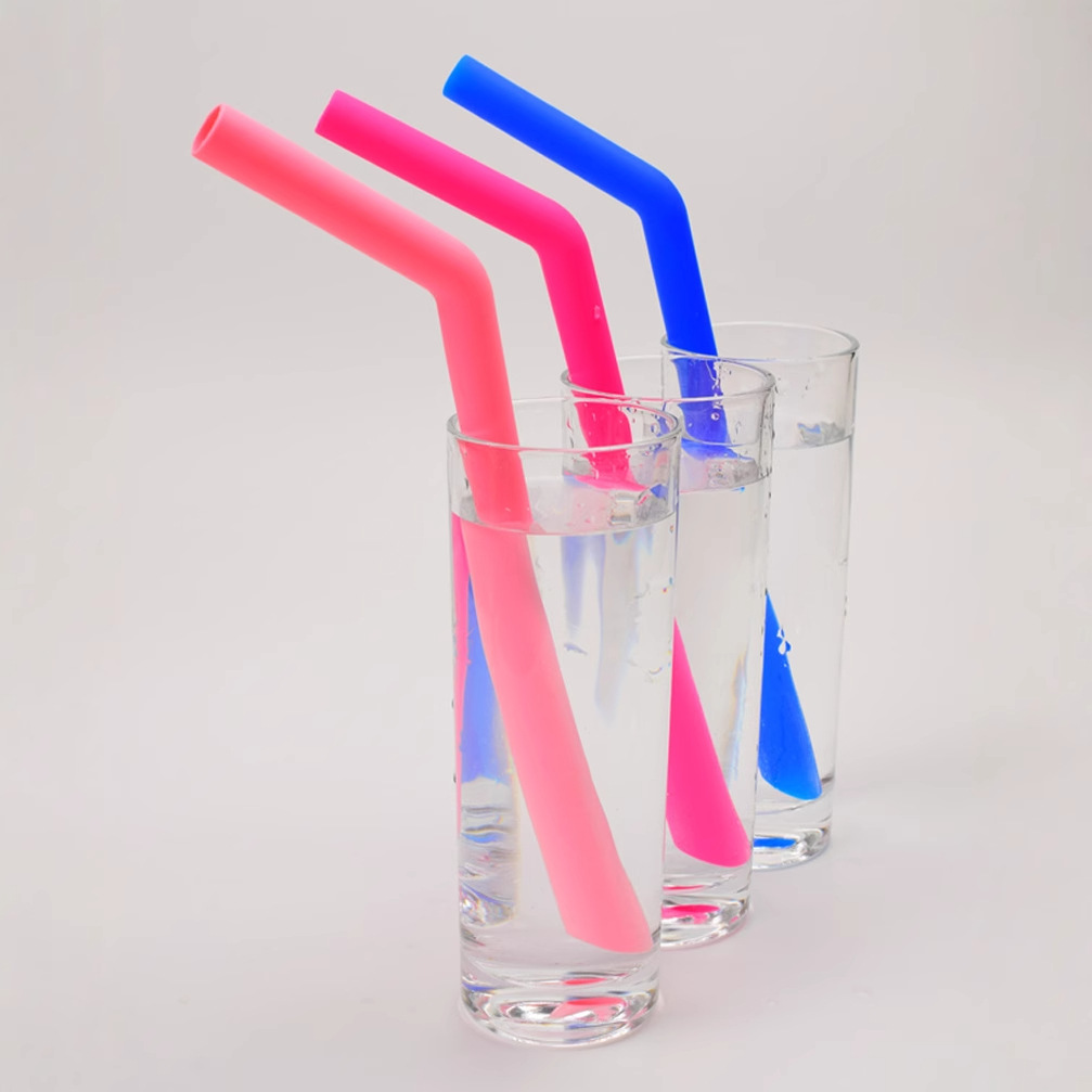 Bubble milk tea elbow 14mm straw, large-diameter silicone elbow drinking straw, foldable straw Specification drawing