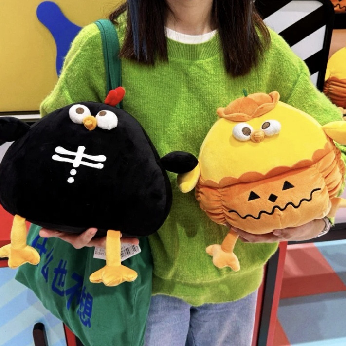 Fun hamburger chicken, stuffed pillow, sandwich chicken doll, funny plush toy, home sofa, personalized decoration Specification image