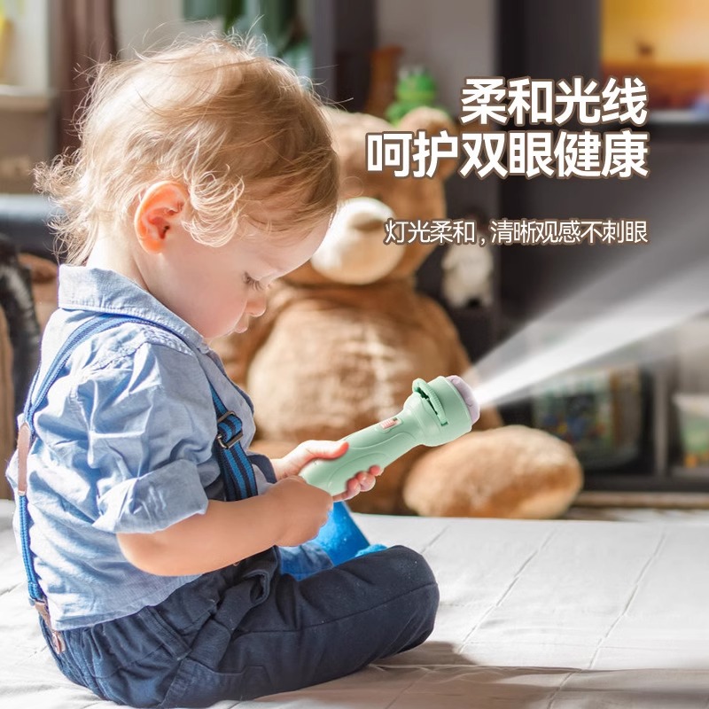 儿童投影手电筒发光玩具早教识图认知趣味卡通投影仪礼品地摊批发细节图