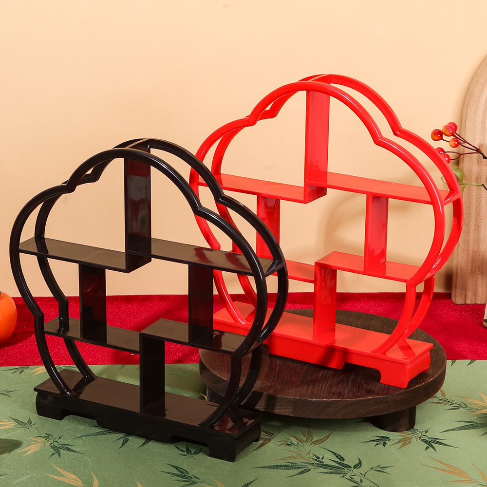 甜品台中式架新款托盘婚礼订婚宴点心糕点盘摆件喜饼结婚摆台布置