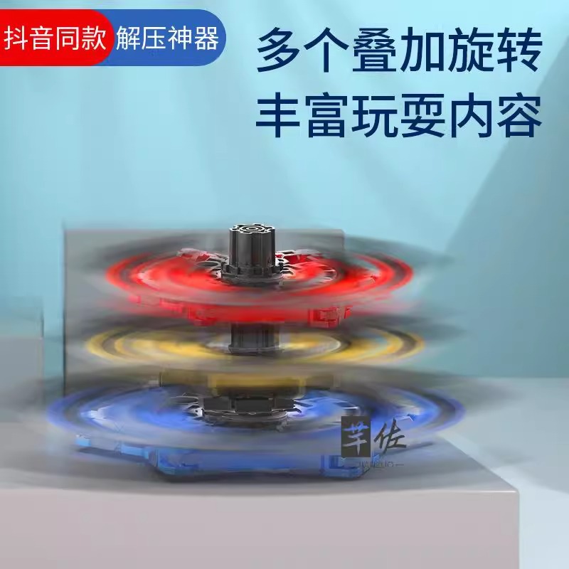 Fidget spinner toys for boys and children: Rotate between fingers to relieve stress and transform. Fun mechanical toys for boys: Spin and enjoy a variety of changes details Picture