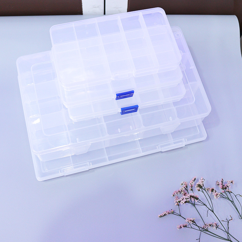 PP可多变15格收纳盒多功能收纳包装盒首饰零件盒包装塑料盒