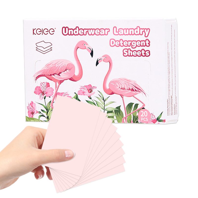 Fully dissolving disposable underwear laundry detergent, essential laundry sheets for students in school dormitories, long-lasting fragrance, available for cross-border use details Picture