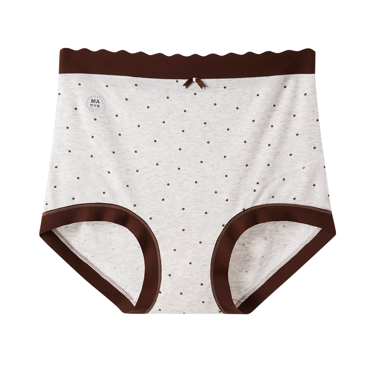 High-waisted large-sized women's underwear, high-waisted large-sized pure cotton hip-hugging triangle pants, seamless, comfortable, high-elasticity, extended size 10A Item Picture