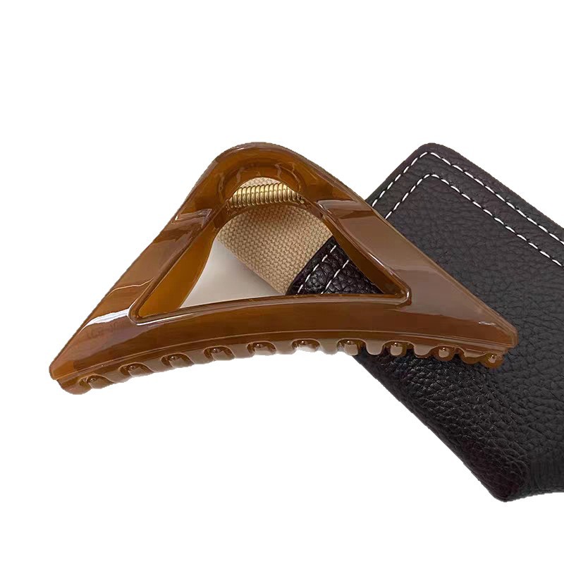 Xu Wo Dazzleng Zhao Lusi's same triangular grab clip, large hair volume, large updo, shark clip, hair clip, hair accessory and headwear Item Picture