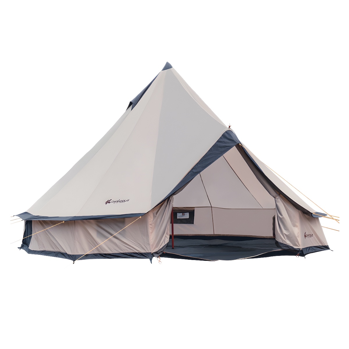 Xanaduji outdoor camping yurt tent overnight camping rainproof large pyramid Indian tent