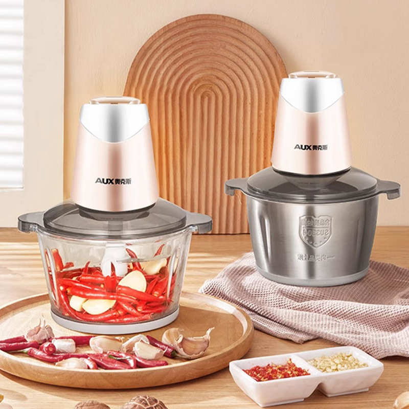Oakes meat grinder is a household electric, small stainless steel, multi-functional condiment and garlic paste food processor details Picture
