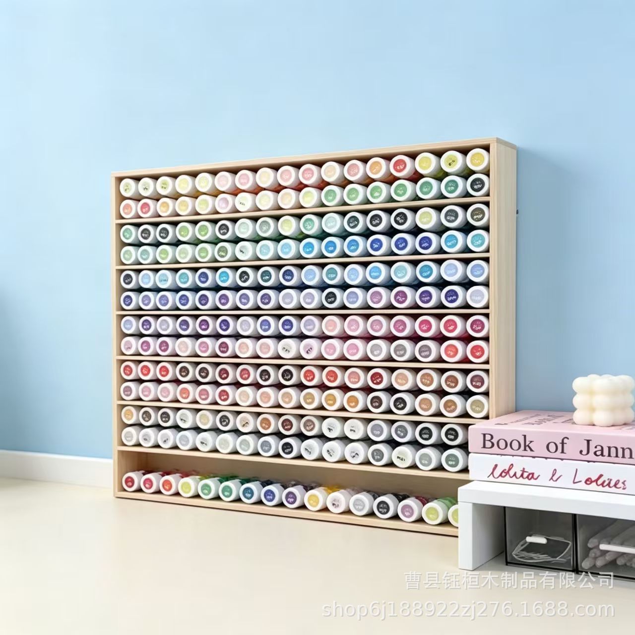 Cross-Border Wooden Bean Curd Storage Rack Desktop Solid Wood Multi-Layer Bean Curd Storage Rack Children's Car Model Display Rack Specification drawing