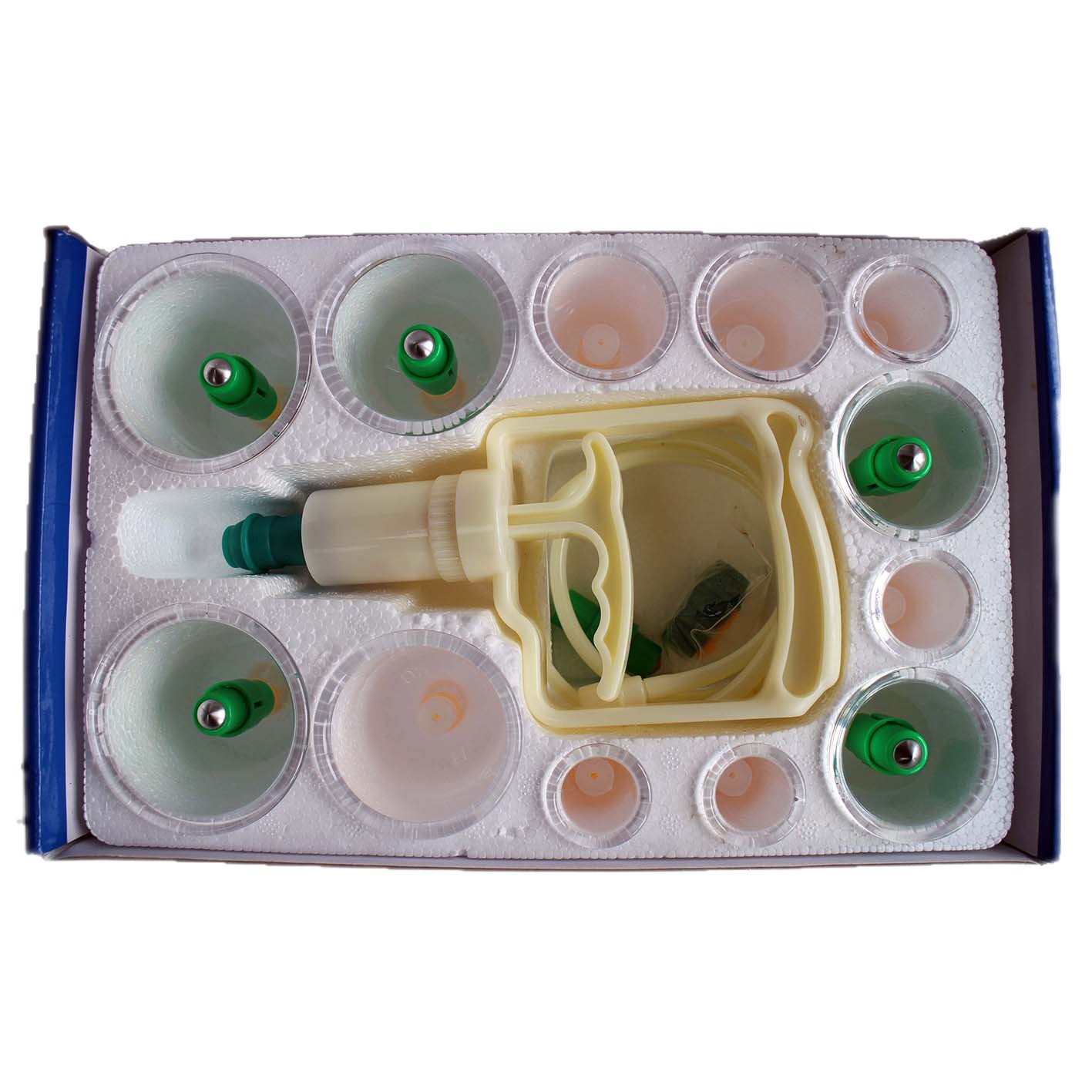 Cross-border exclusive 12 cans of thickened cupping cups, vacuum suction type large cupping cups, household English packaging cupping cups Item Picture