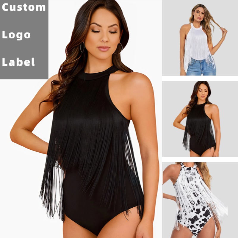 2024夏季新款跨境欧美时尚百搭无袖性感束身提臀连体衣女一件代发