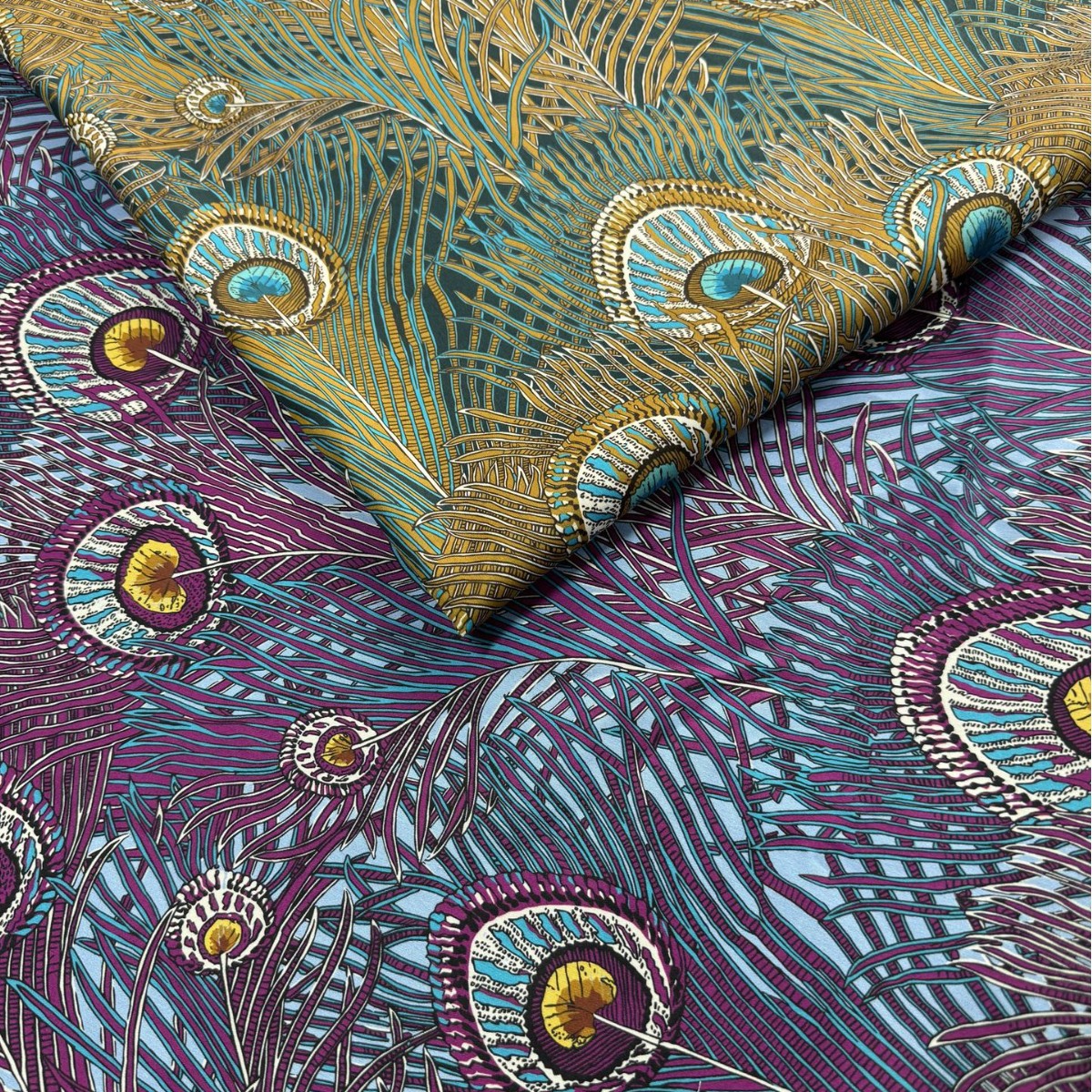 PeacockManorliberty花型天丝棉贡缎秋冬款厚实面料一米价产品图