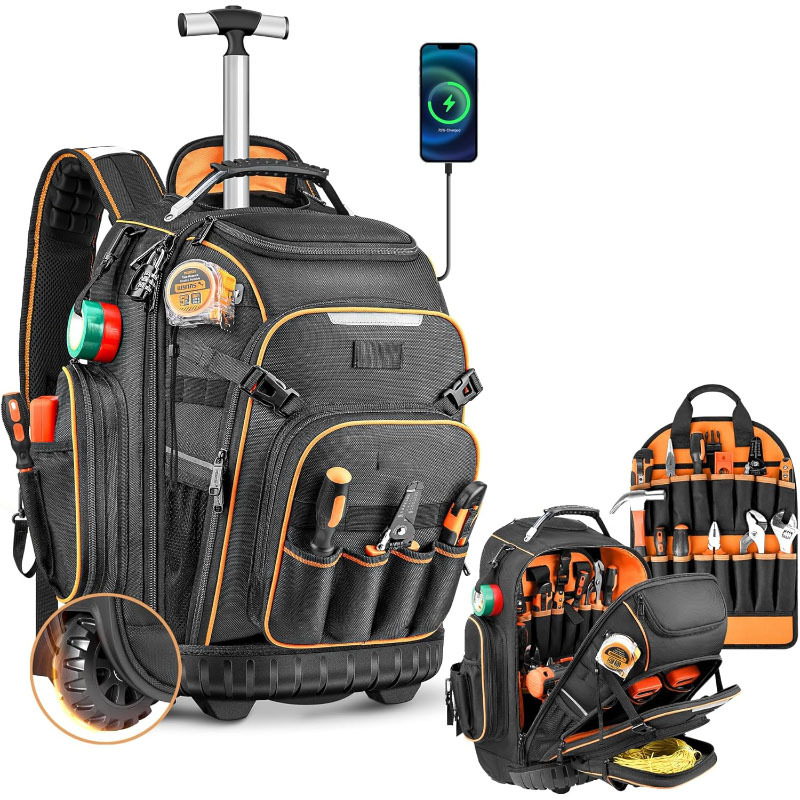 工具箱/零件收纳箱/塑料工具箱/工具收纳箱/工具袋白底实物图