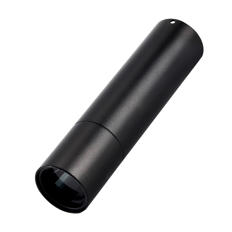 新款365nm防伪紫光灯紫外线鉴定灯铝合金玉石猫藓验钞便携手电筒白底实物图