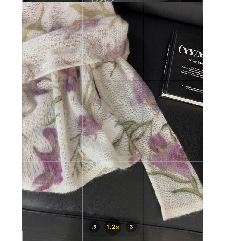 One-shoulder printed knitted sweater for women, French style, sweet and spicy spring new soft, off-the-shoulder, versatile base layer details Picture