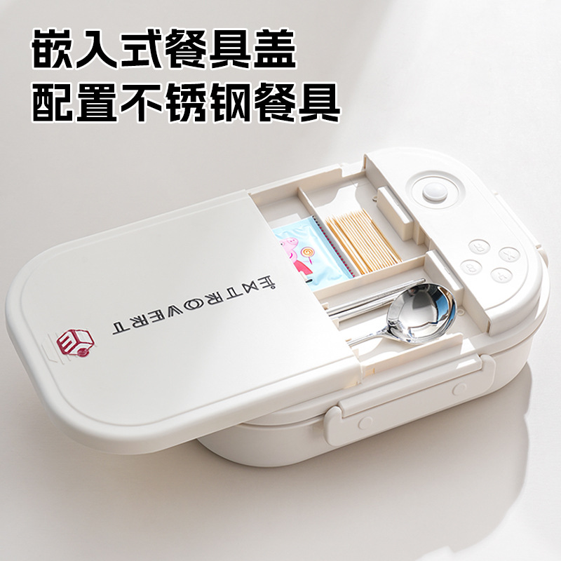 304 insulated lunch box, specially designed for office workers, microwave oven-safe, compartments lunch box, stainless steel large-capacity lunch box details Picture