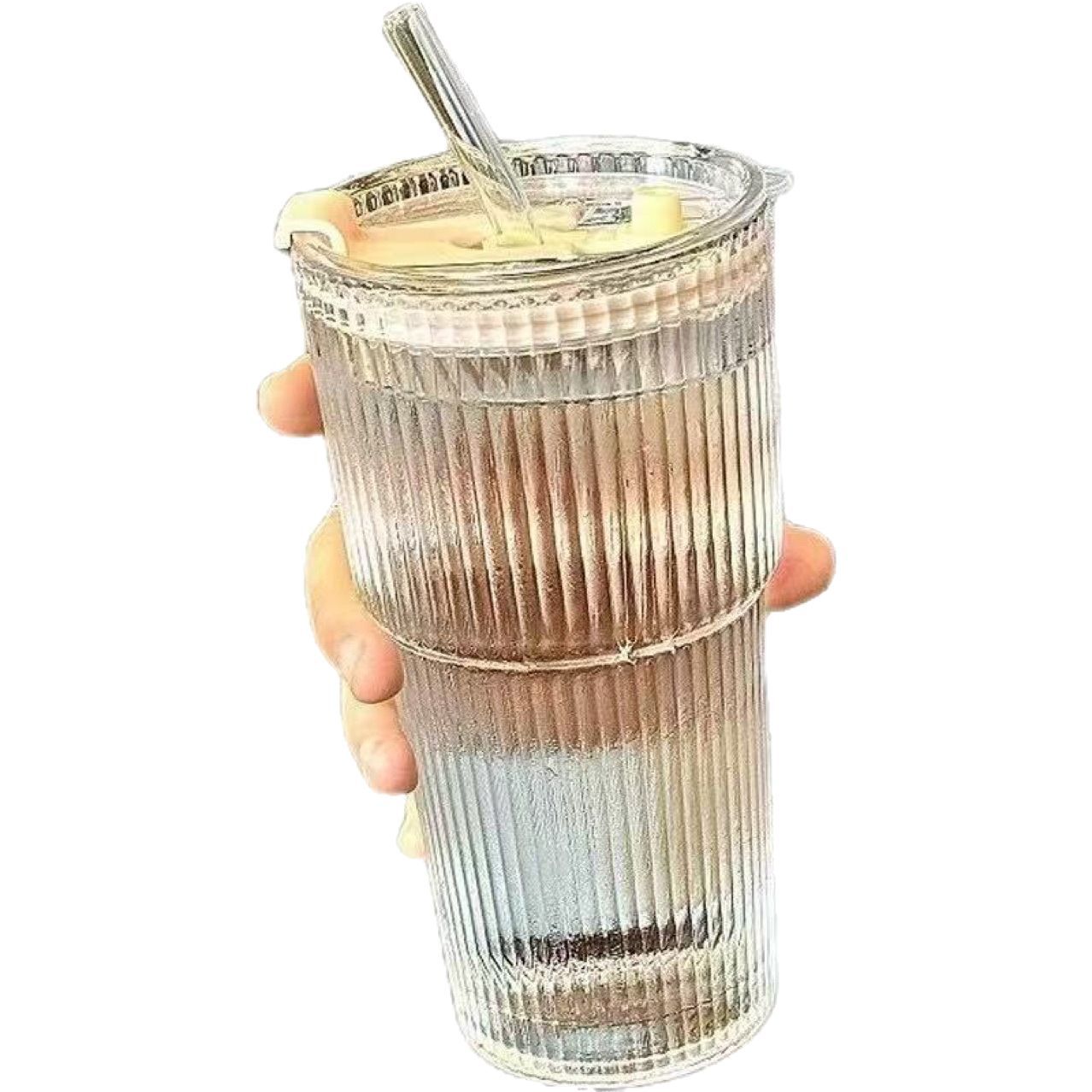 双层玻璃杯/玻璃水晶玻璃杯礼盒/蝴蝶结玻璃杯/茶杯/玻璃杯白底实物图