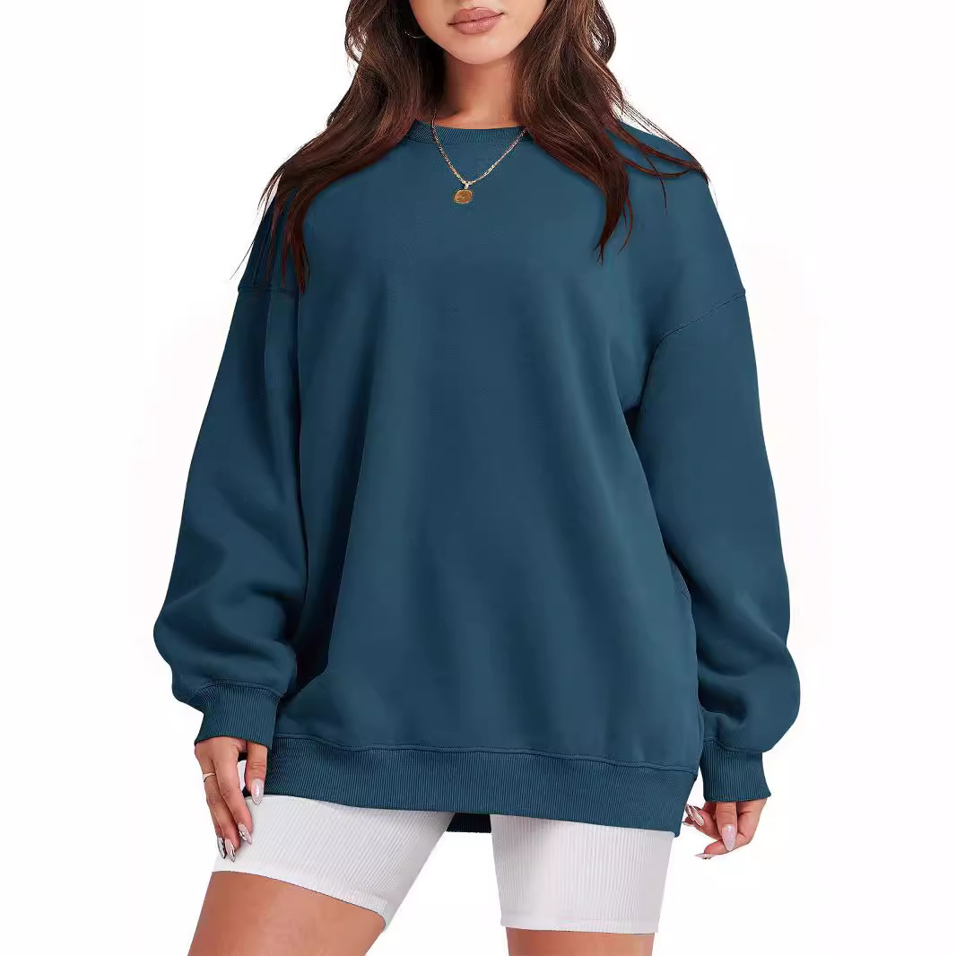 European and American cross-border women's clothing 2025 autumn/winter long-sleeved Amazon TIKTOK independent loose casual hoodie top Application Scenario
