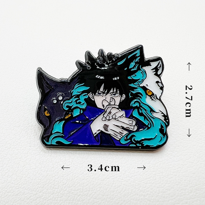 二次元动漫周边徽章定制 七龙珠服装包包别针固定扣装饰配件批发产品图