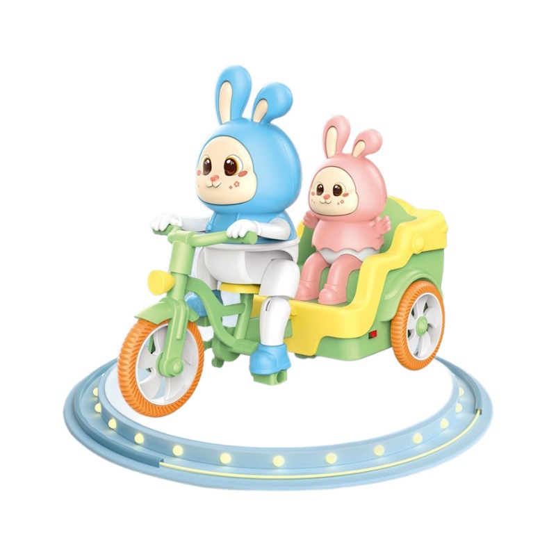 A mixed batch of new cute rabbit tricycles, cool and adorable lights, music dolls, bicycles, creative ornaments and children's toys Item Picture