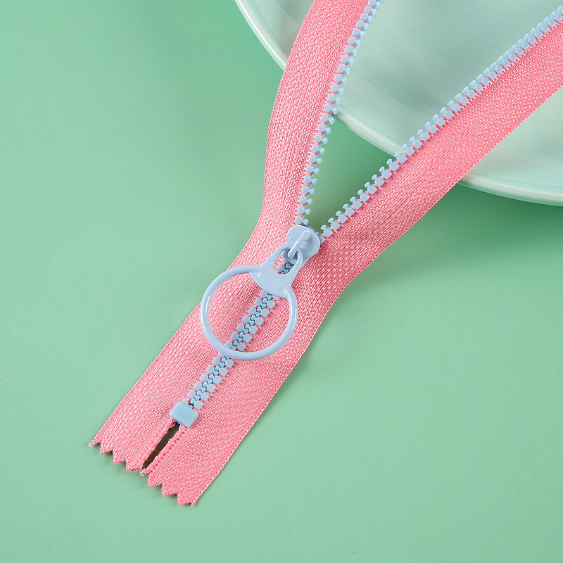 No. 3 resin closed tail zipper, candy color DIY pen case zipper closed tail 15cm, 20cm short zipper in stock Application Scenario