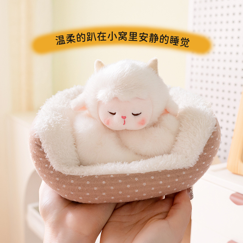 The best-selling cute pet animal "Lie Down" series: plush toys for cats and dogs, adorable desktop dolls, decorative items, and small figurines Specification image