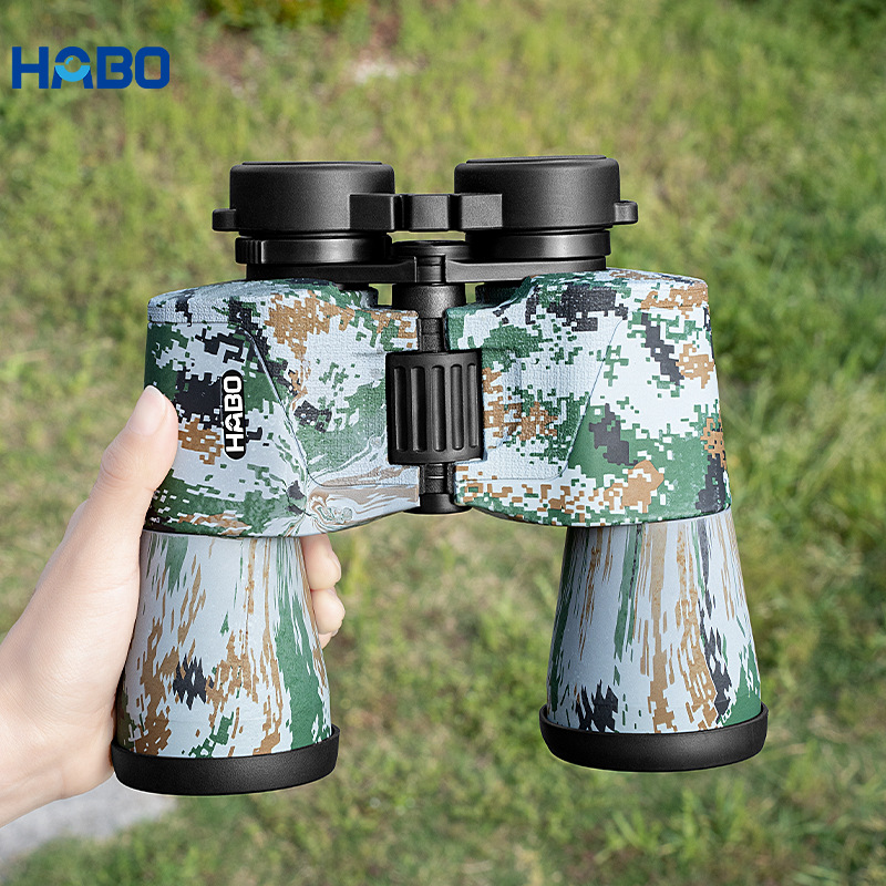 12X50 Binoculars Low-Light Night Vision High-Definition High-Magnification Large Eyepiece Outdoor Field Battle Maple Leaf Camouflage Binoculars Specification drawing