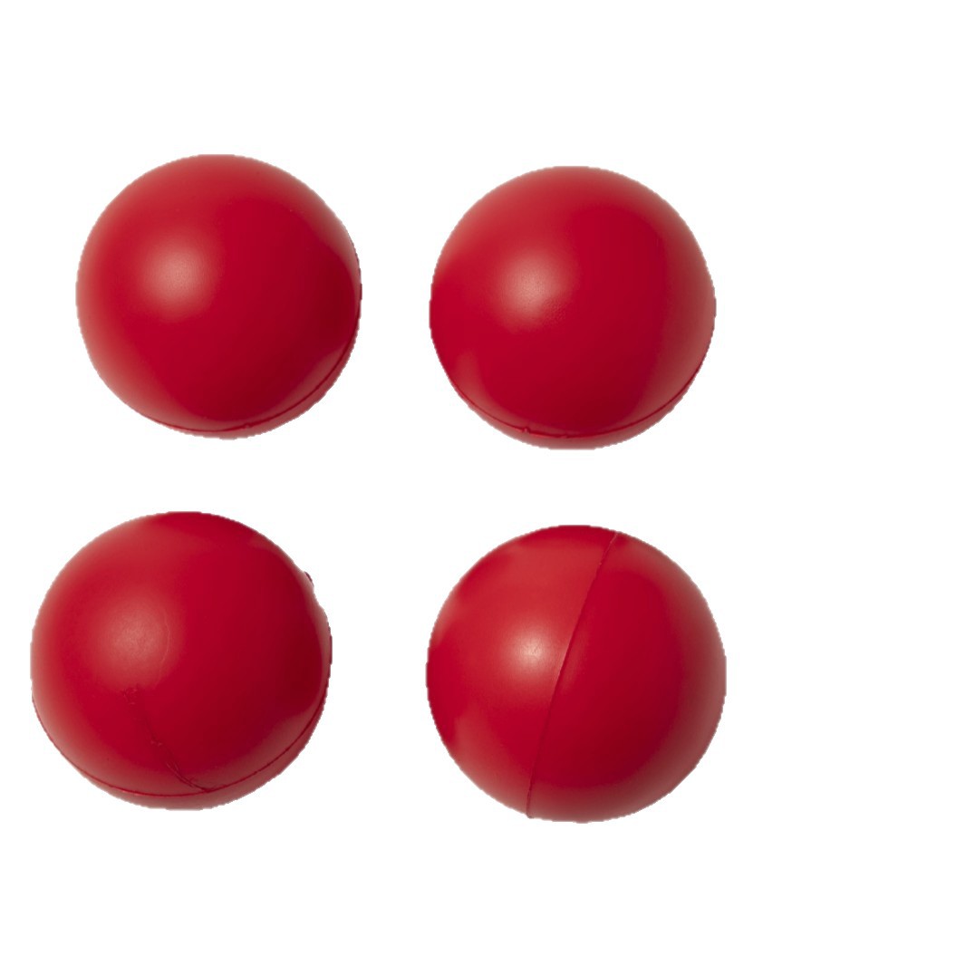 跨境热销8cmPU发泡球全印球光面中高弹弹压力球手抛球工厂批发白底实物图