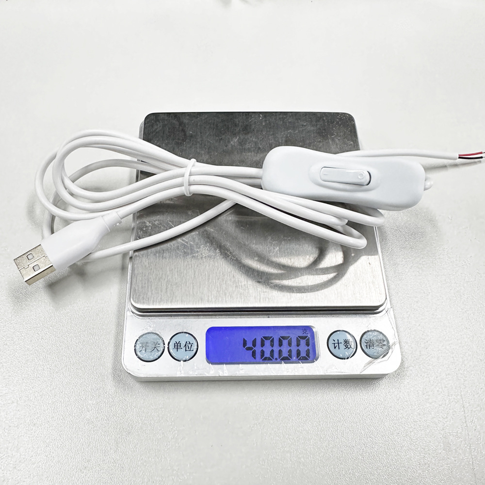 Venta directa de fábrica USB 304 interruptor cable de alimentación cable flexible de 2 núcleos cable de interruptor de PVC cable de extensión cable de conexión semiacabado Application Scenario