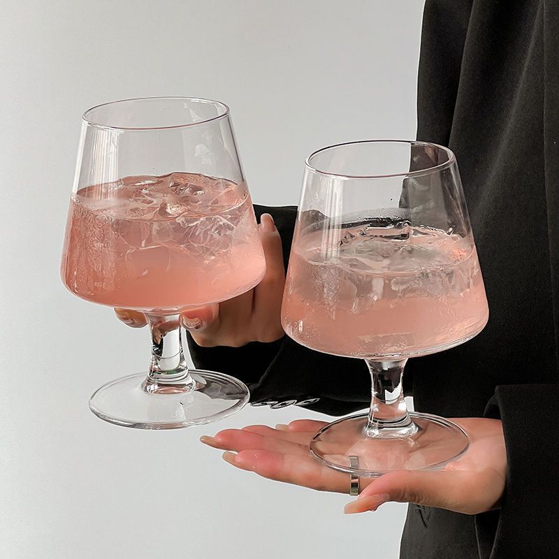 Soda water sparkling cup, popular restaurant glass wine glass, dwarf brandy cup, iced coffee cup, beverage cup