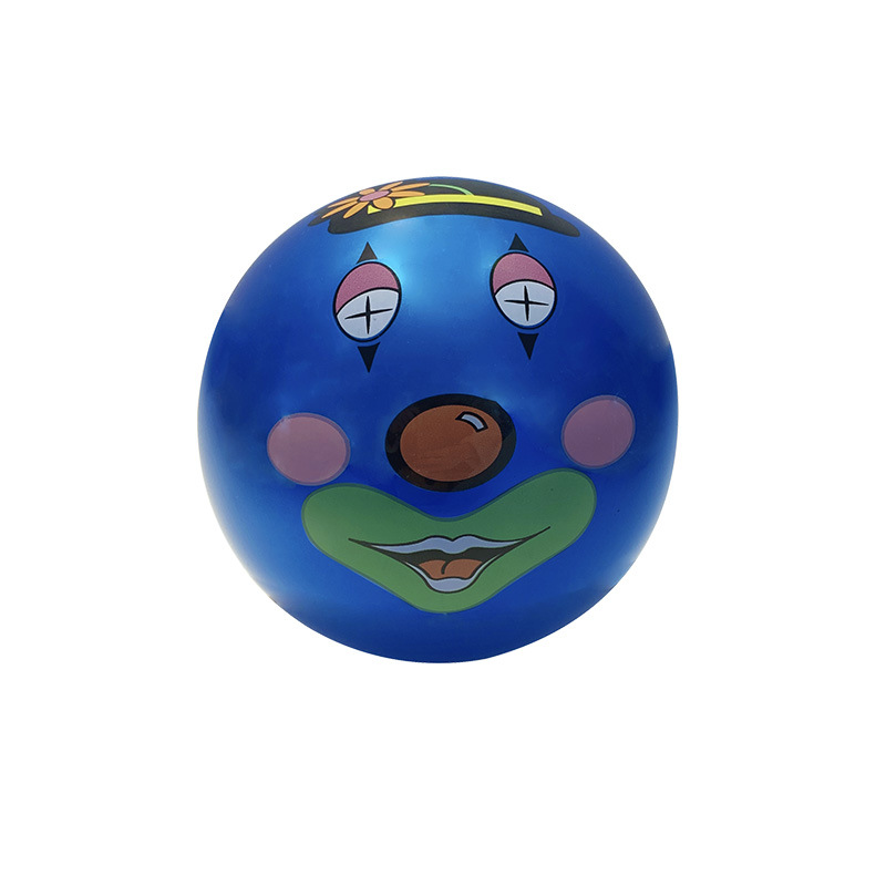 Outdoor sports cartoon labeled balls, children's inflatable toy balls, 9-inch PVC rubber balls, street stall supply Item Picture
